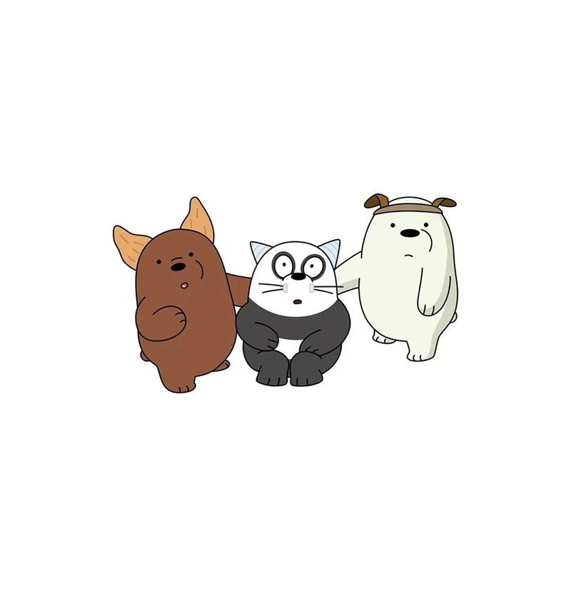 sticker gấu dí nhau 3