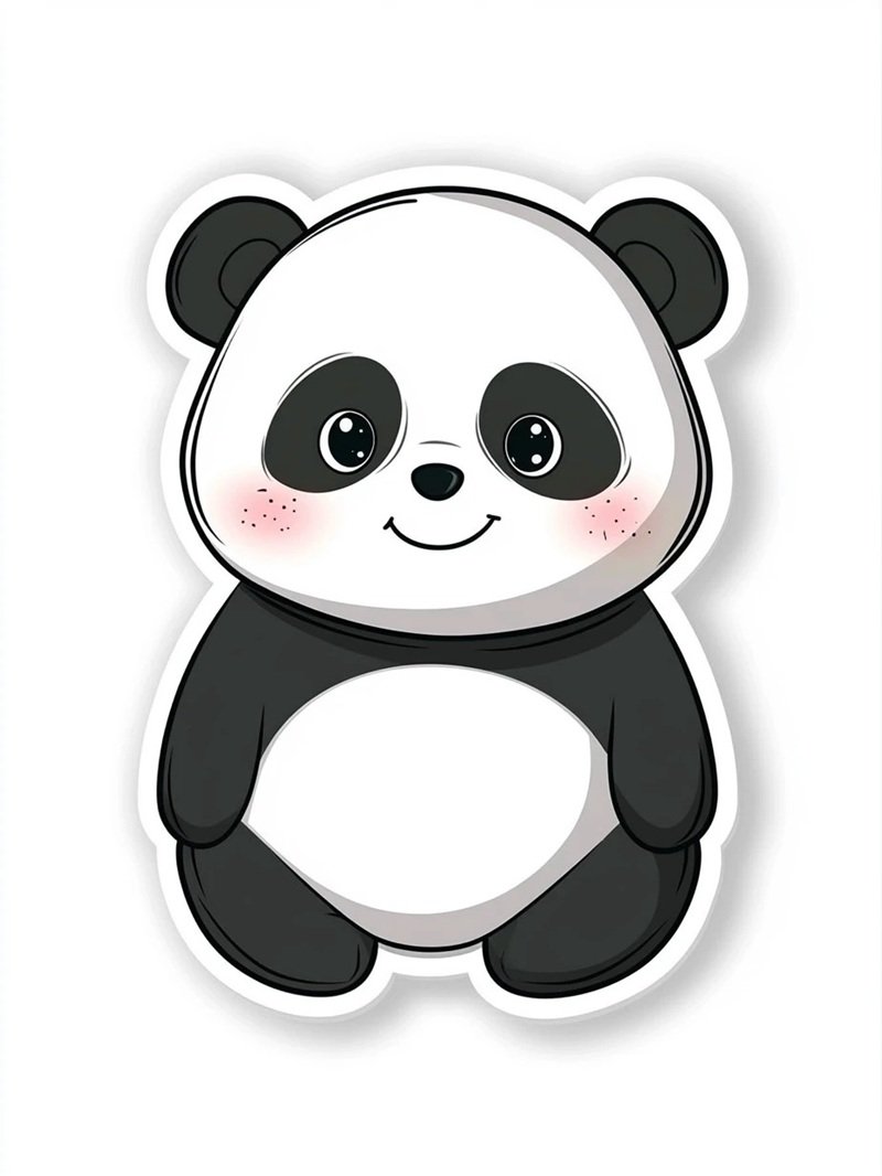 sticker gấu trúc 1