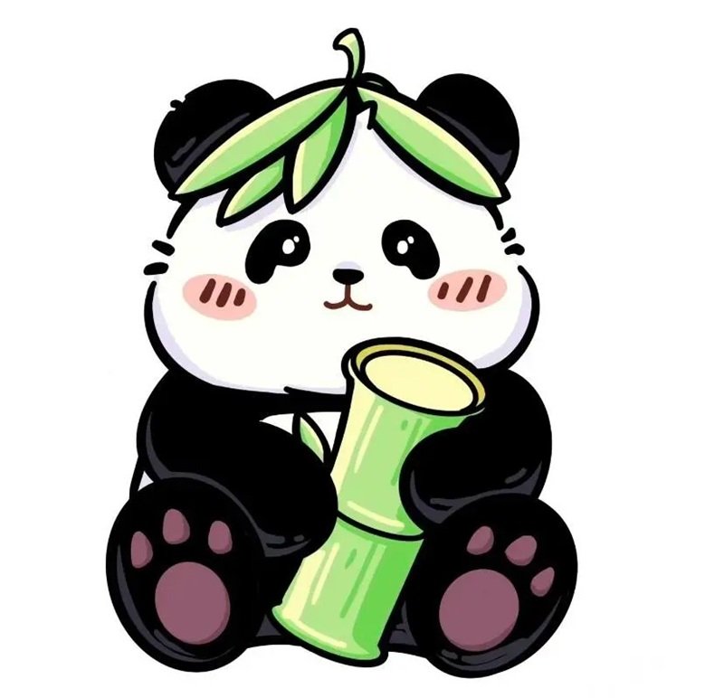 sticker gấu trúc 10