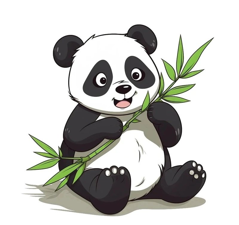 sticker gấu trúc 15