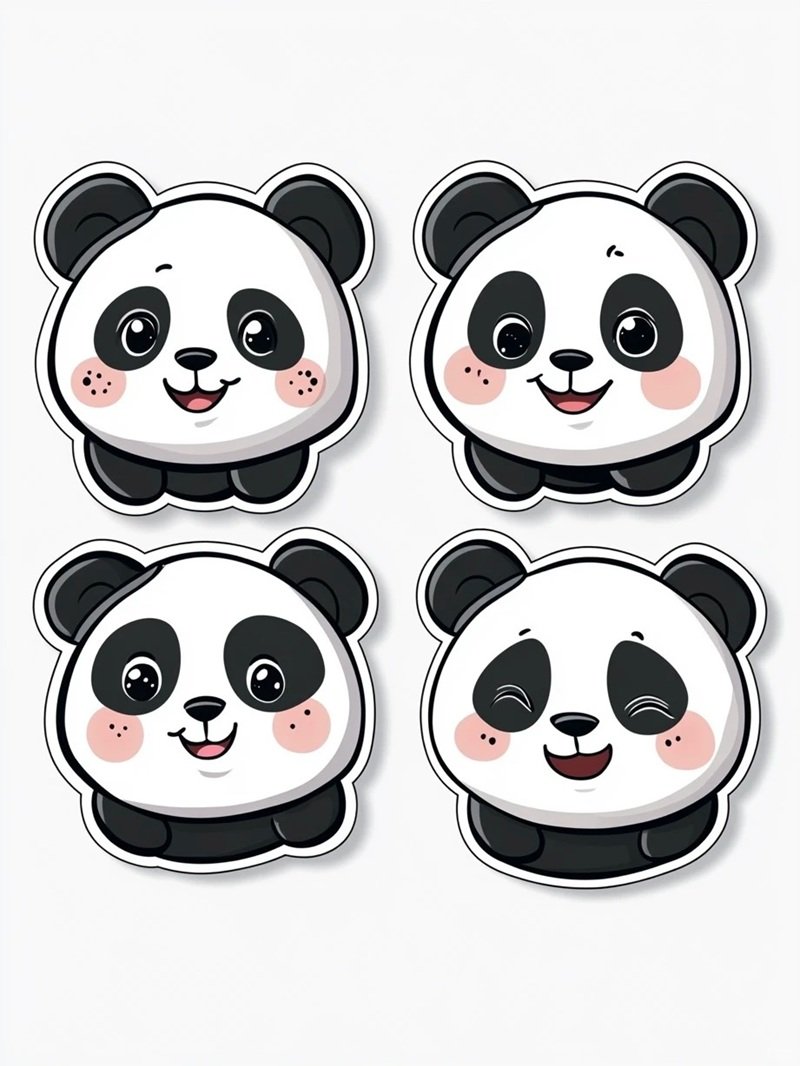 sticker gấu trúc 2