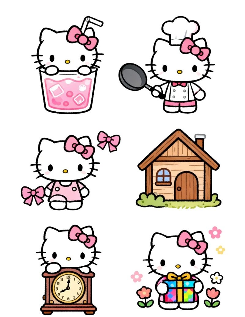 sticker hello kitty 13