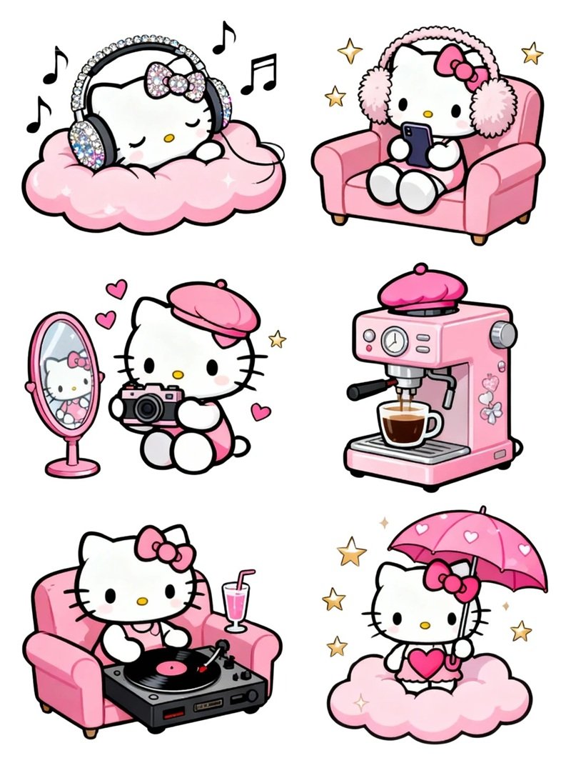 sticker hello kitty 30