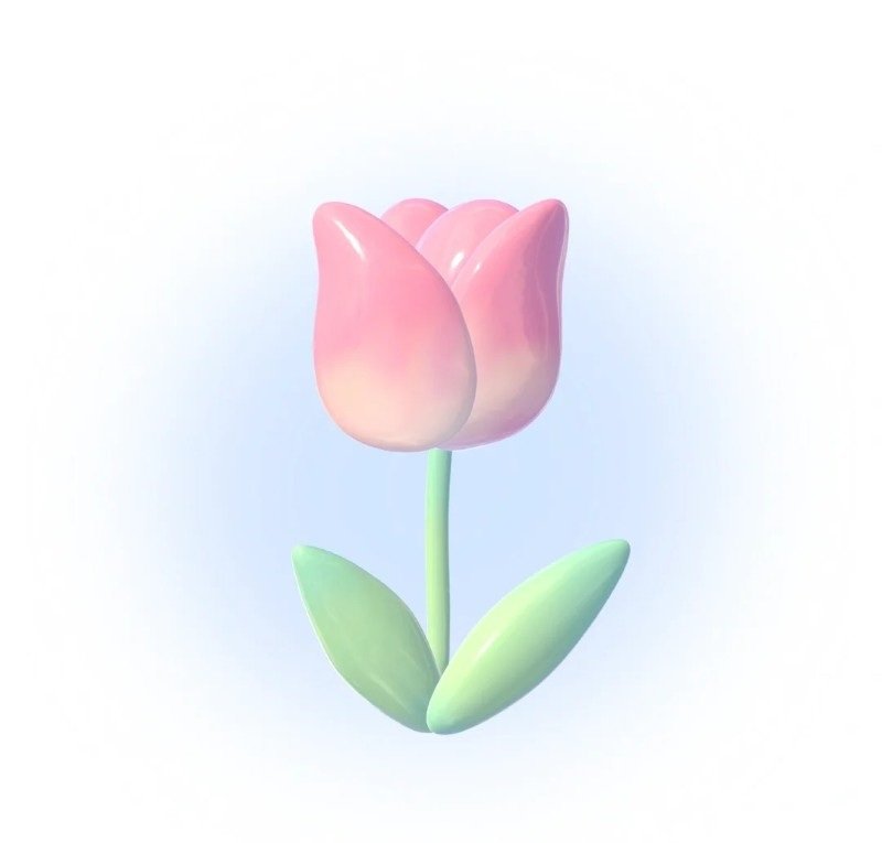 sticker hoa tulip