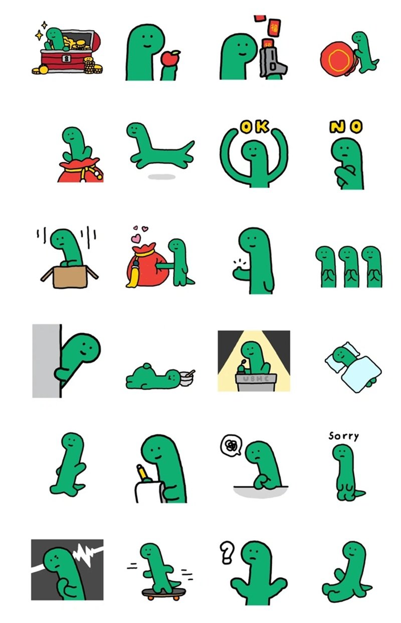 sticker khủng long 1