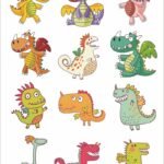 sticker khủng long 15