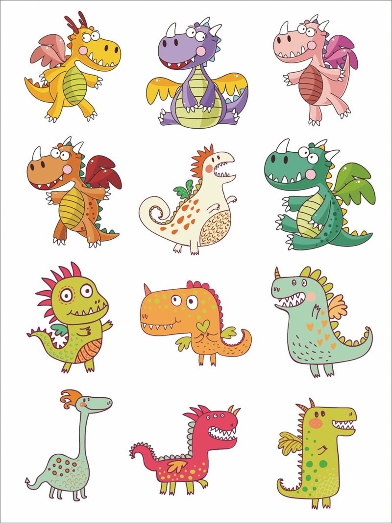 sticker khủng long 15