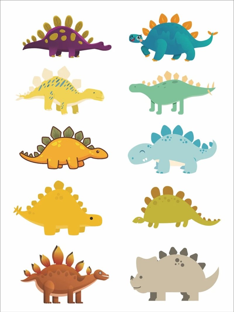 sticker khủng long 18