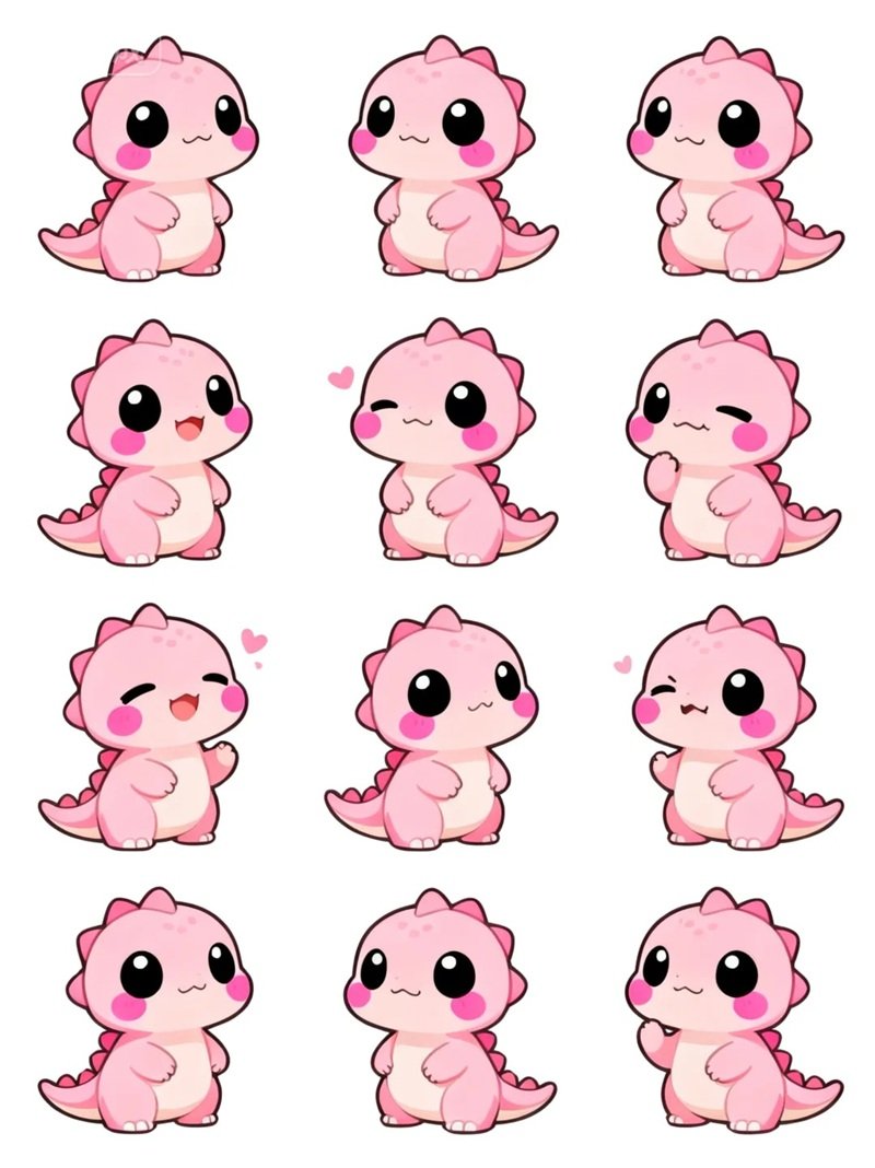 sticker khủng long 40