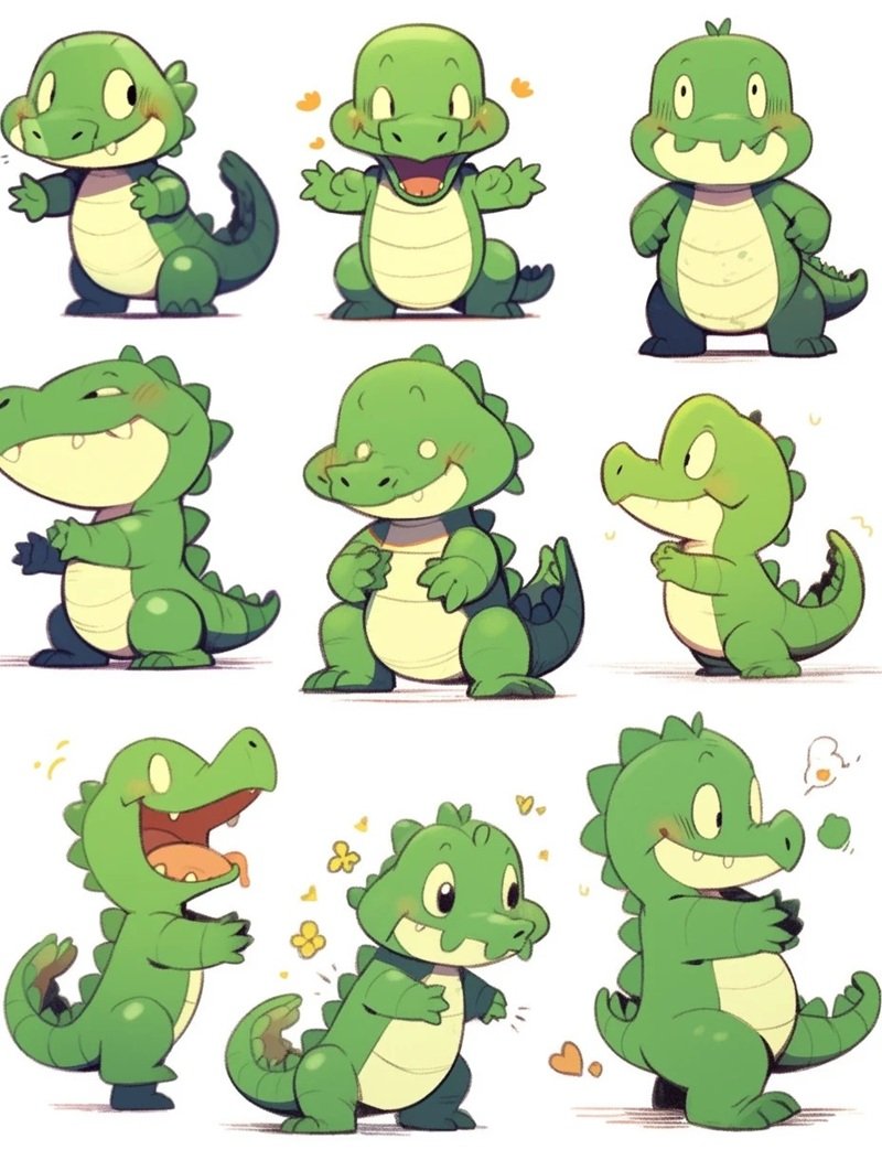 sticker khủng long 8