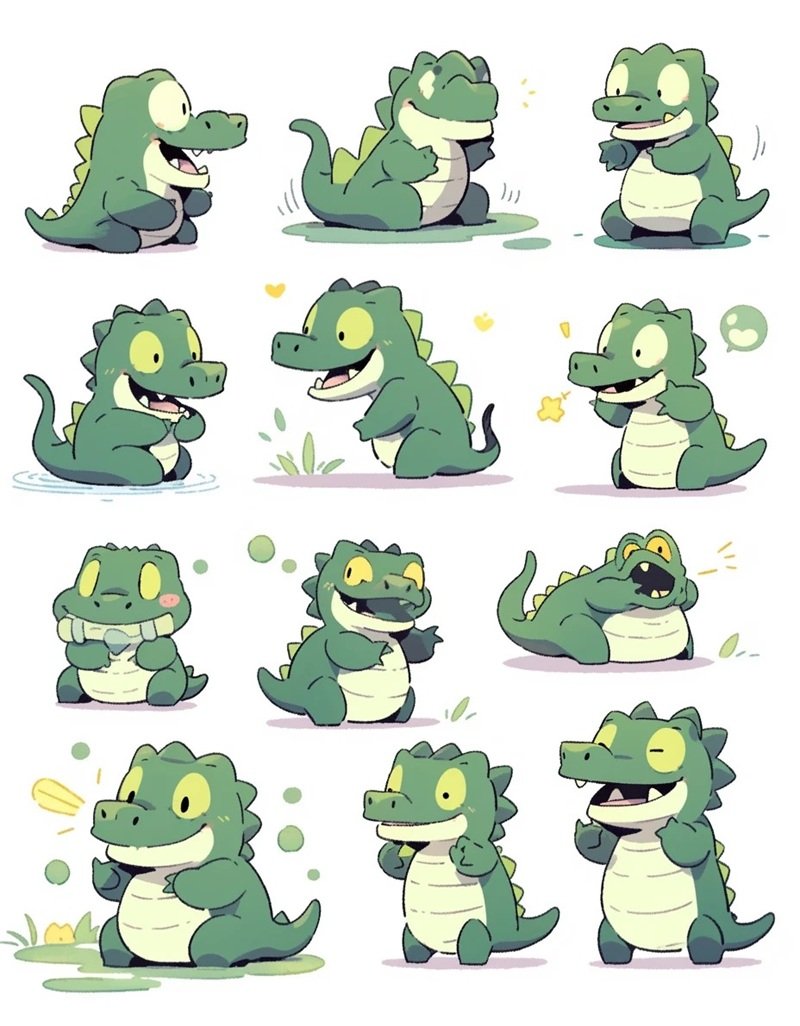 sticker khủng long 9