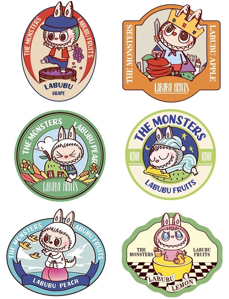 sticker labubu 16