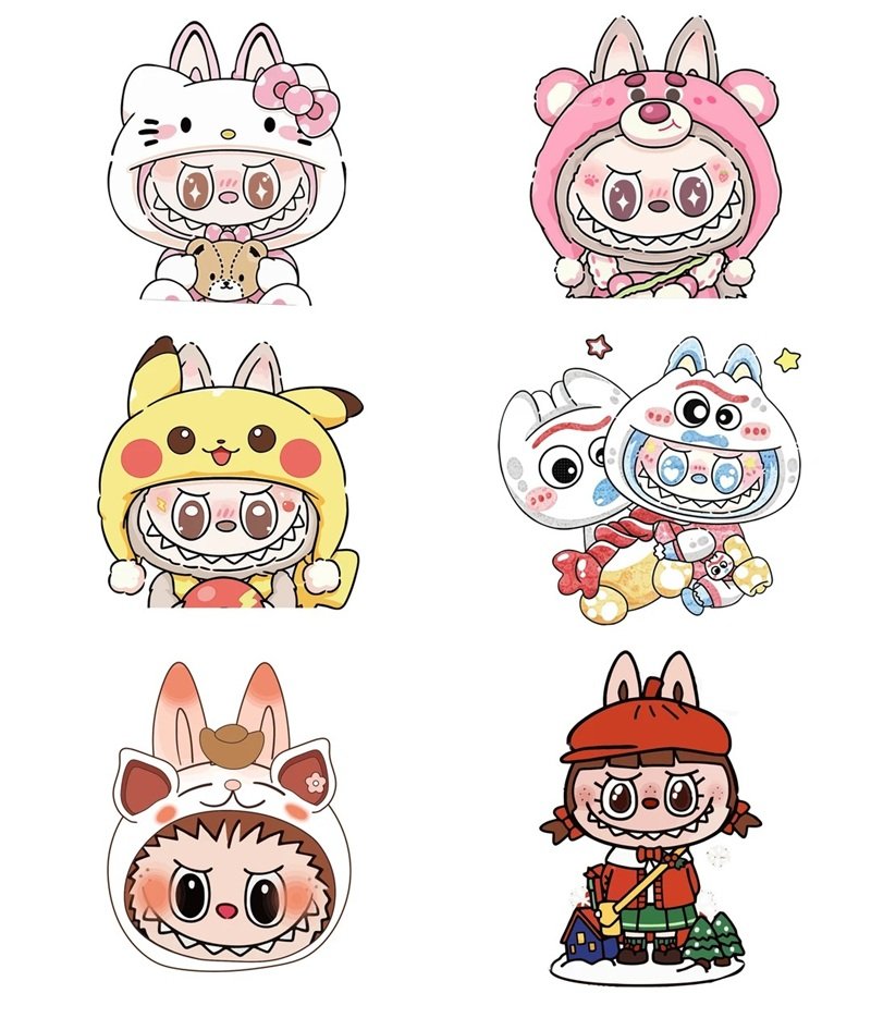 sticker labubu 26