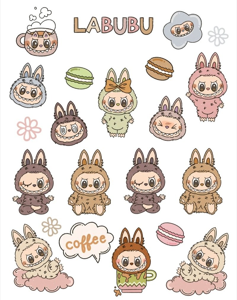 sticker labubu 28