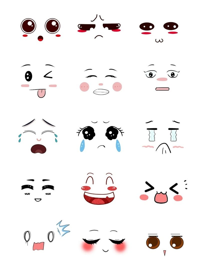 sticker mặt buồn 11