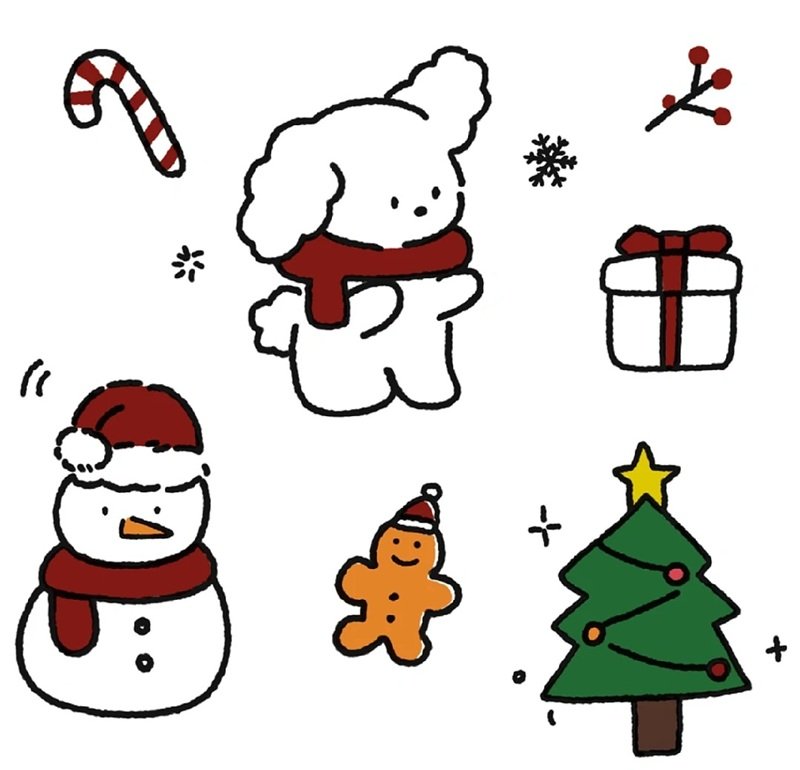 sticker noel 21