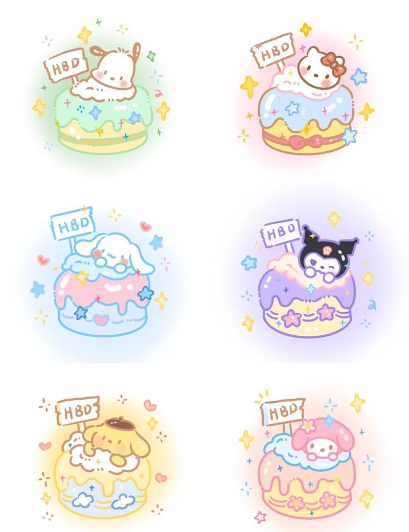 sticker sinh nhật 13