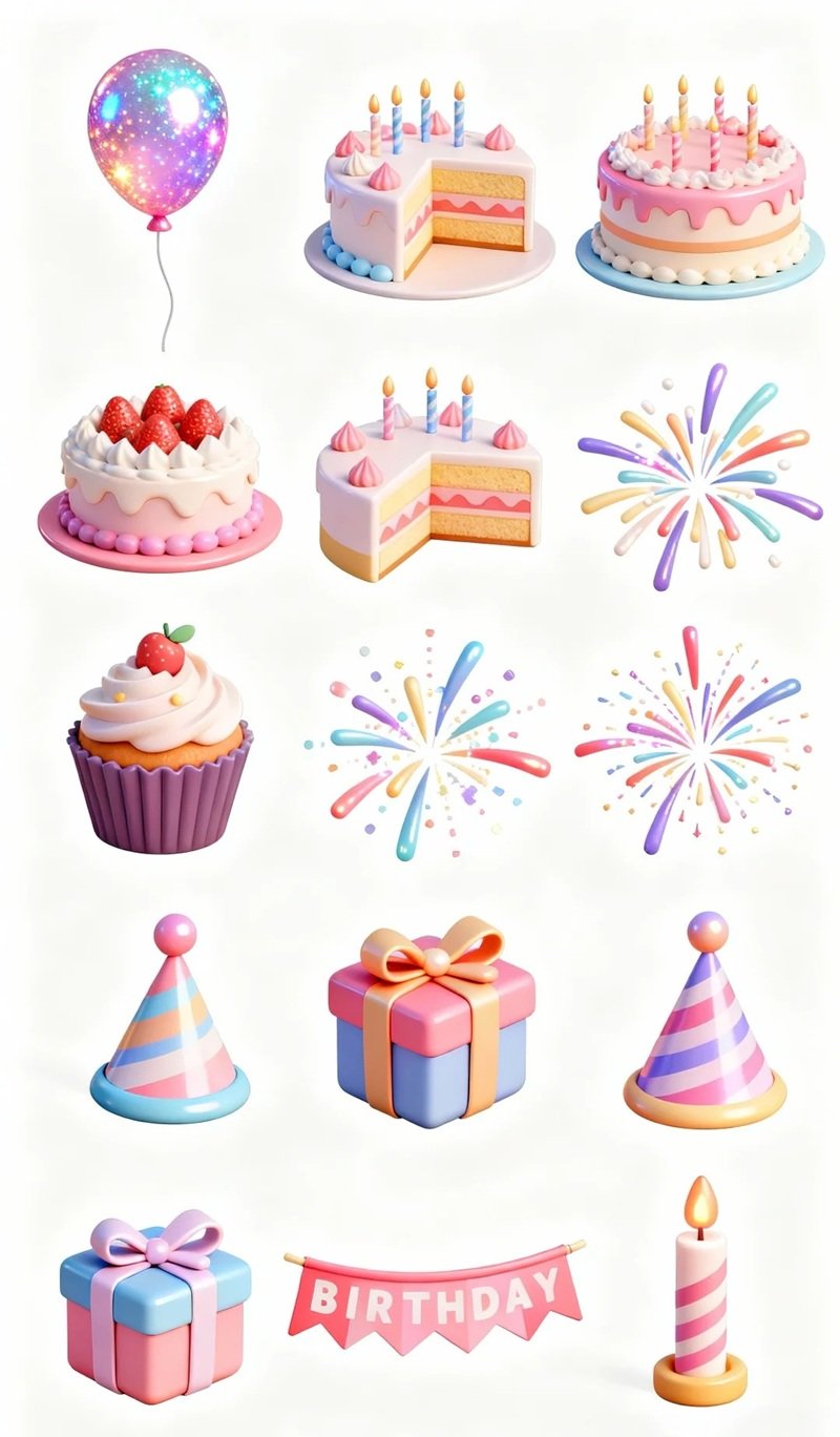 sticker sinh nhật 9