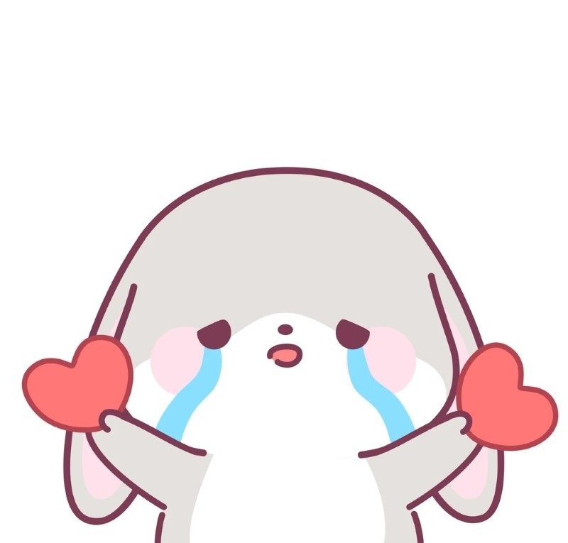 sticker thỏ cute hình chibi