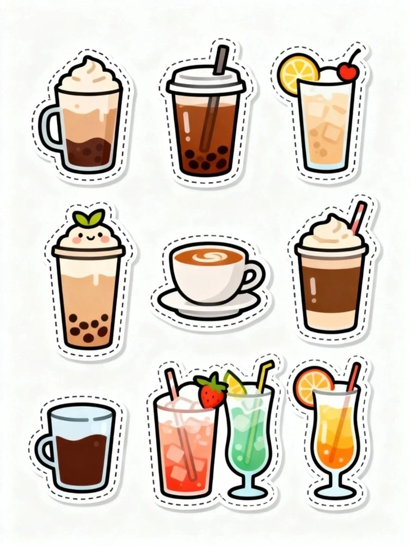 sticker trà sữa 21