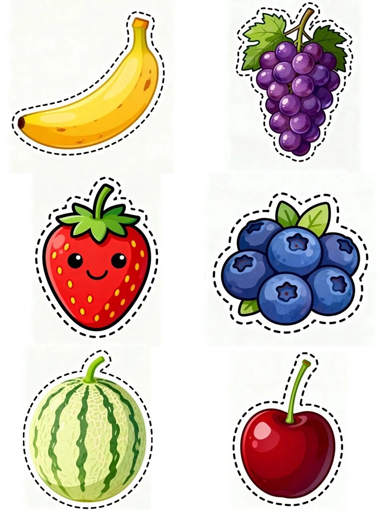 sticker trái cây 1