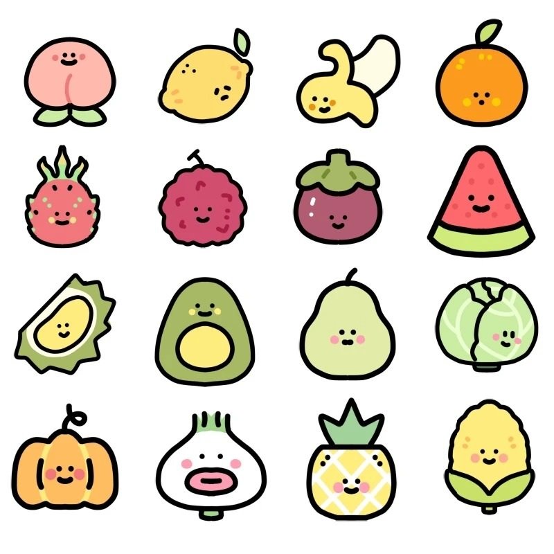 sticker trái cây 12