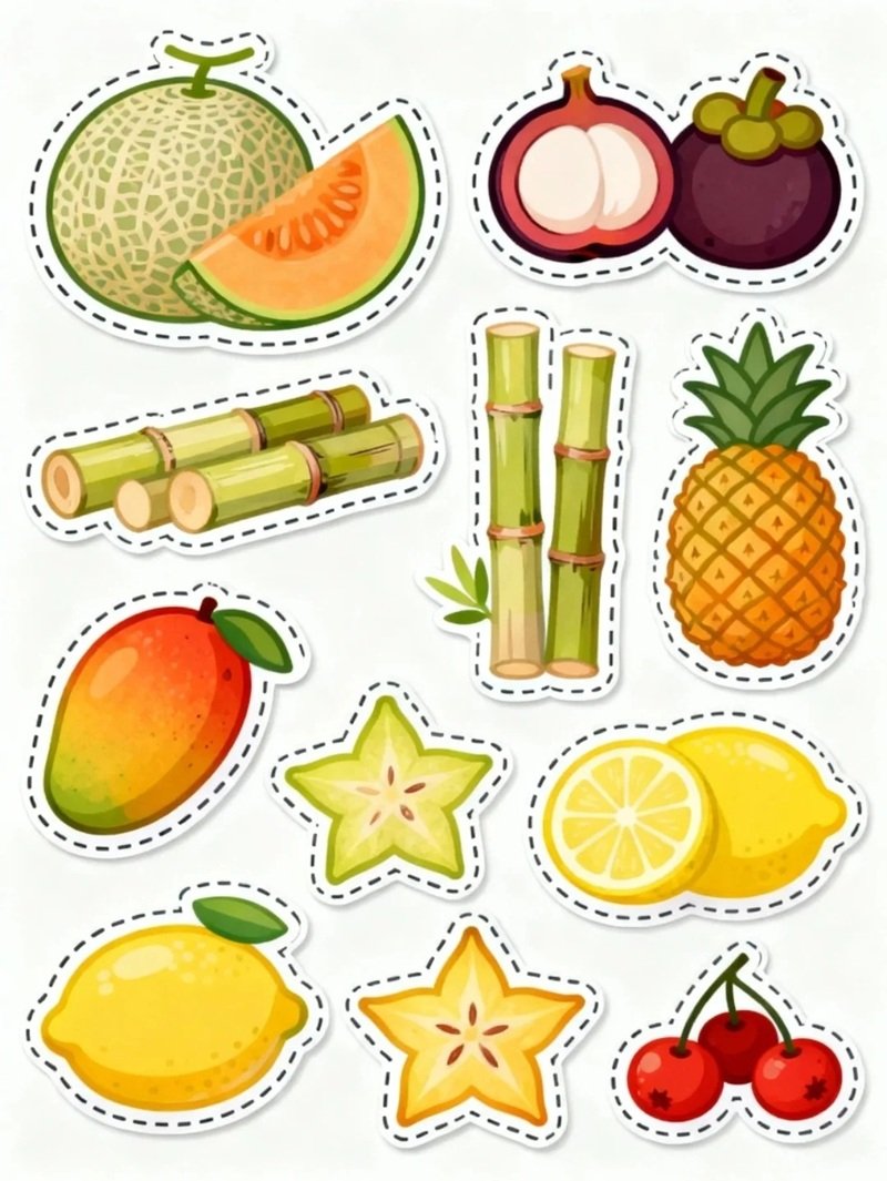 sticker trái cây 16