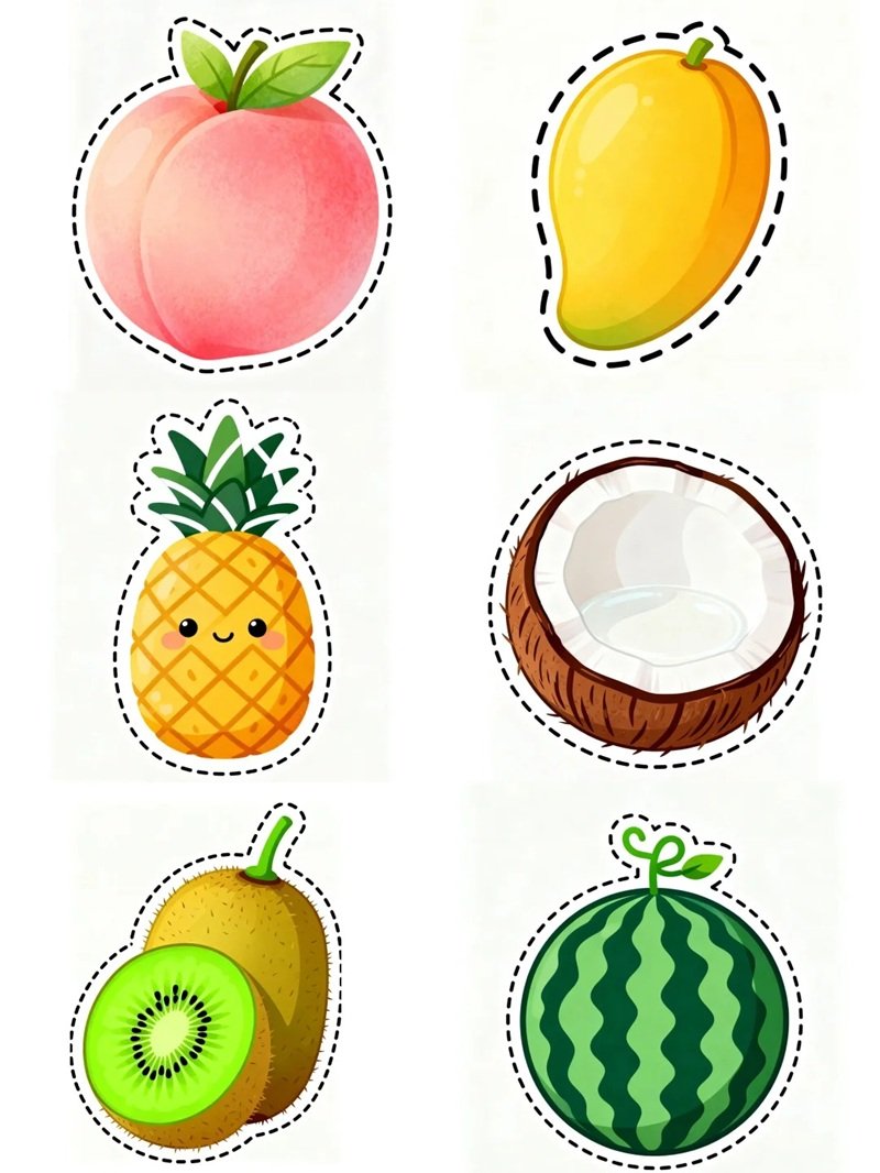 sticker trái cây 2