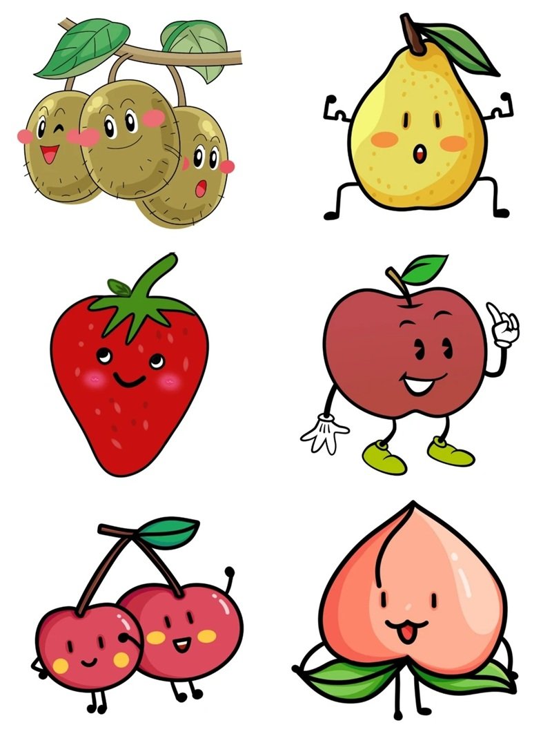 sticker trái cây 30