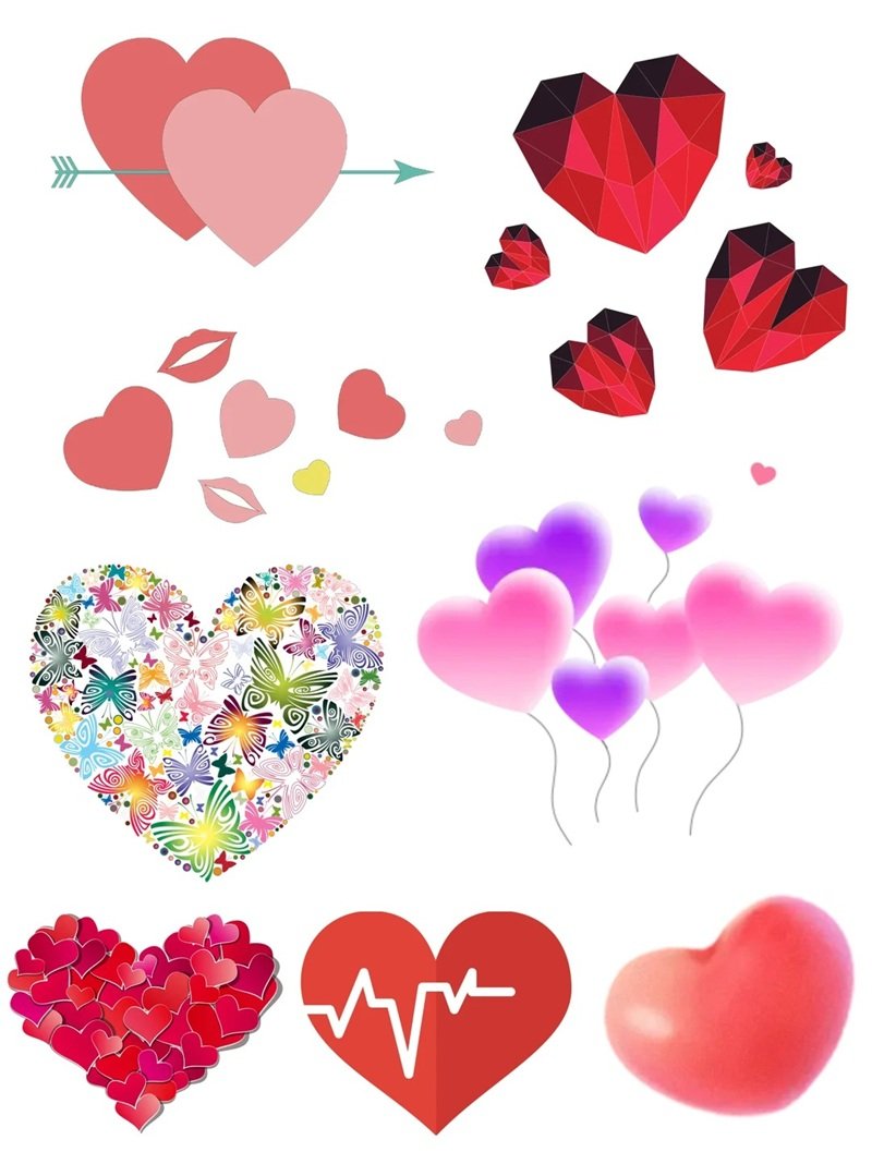 sticker trái tim 11