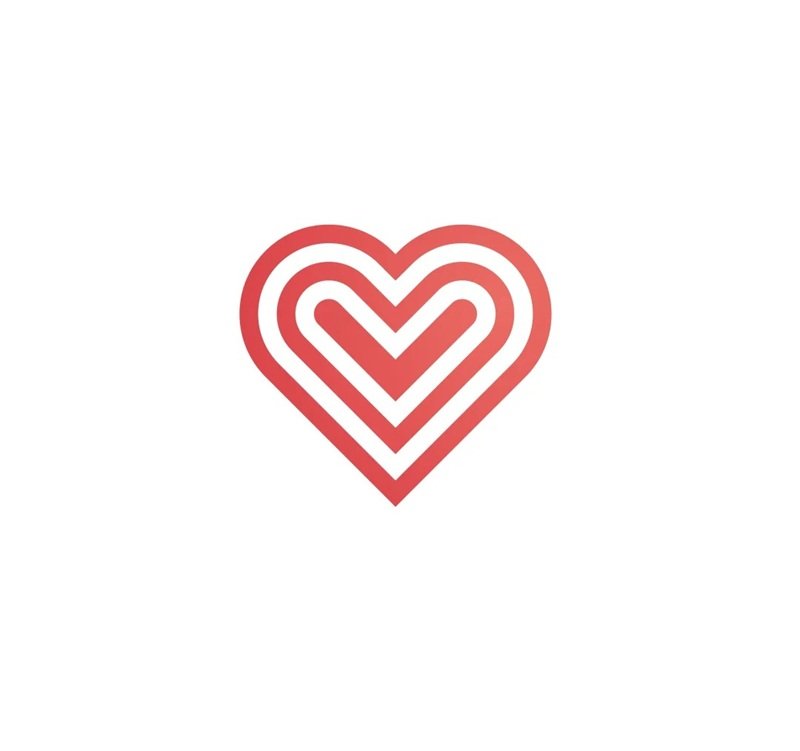 sticker trái tim 24