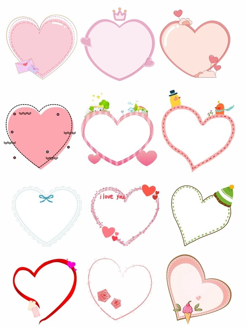 sticker trái tim 7