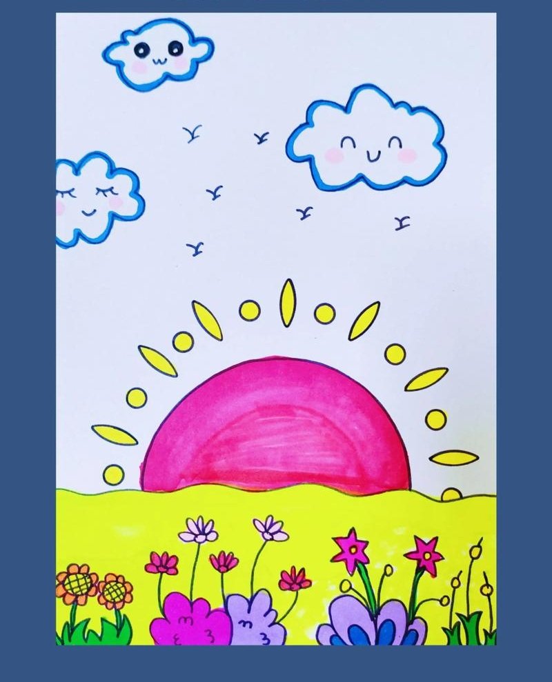 vẽ tranh ý tưởng trẻ thơ lớp 1 10