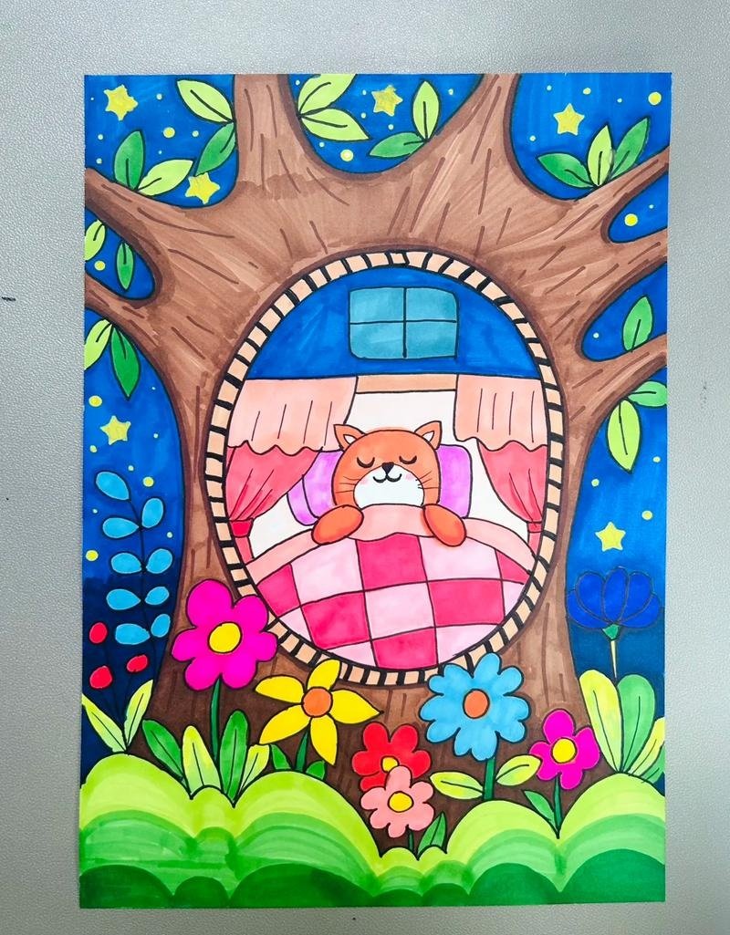 vẽ tranh ý tưởng trẻ thơ lớp 1 11