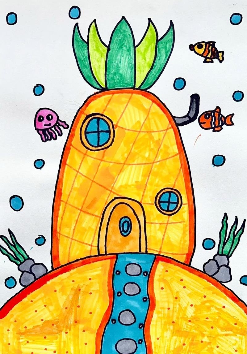 vẽ tranh ý tưởng trẻ thơ lớp 1 13