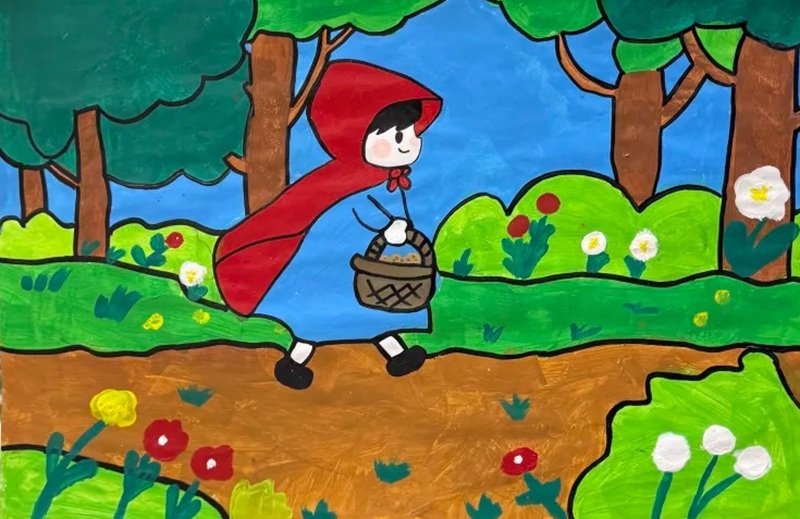 vẽ tranh ý tưởng trẻ thơ lớp 1 16