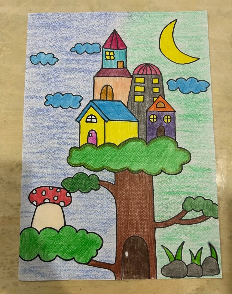 vẽ tranh ý tưởng trẻ thơ lớp 1 18