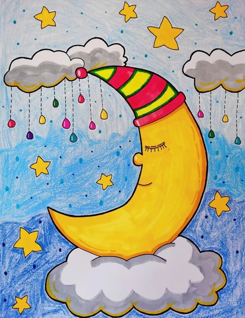 vẽ tranh ý tưởng trẻ thơ lớp 1 22