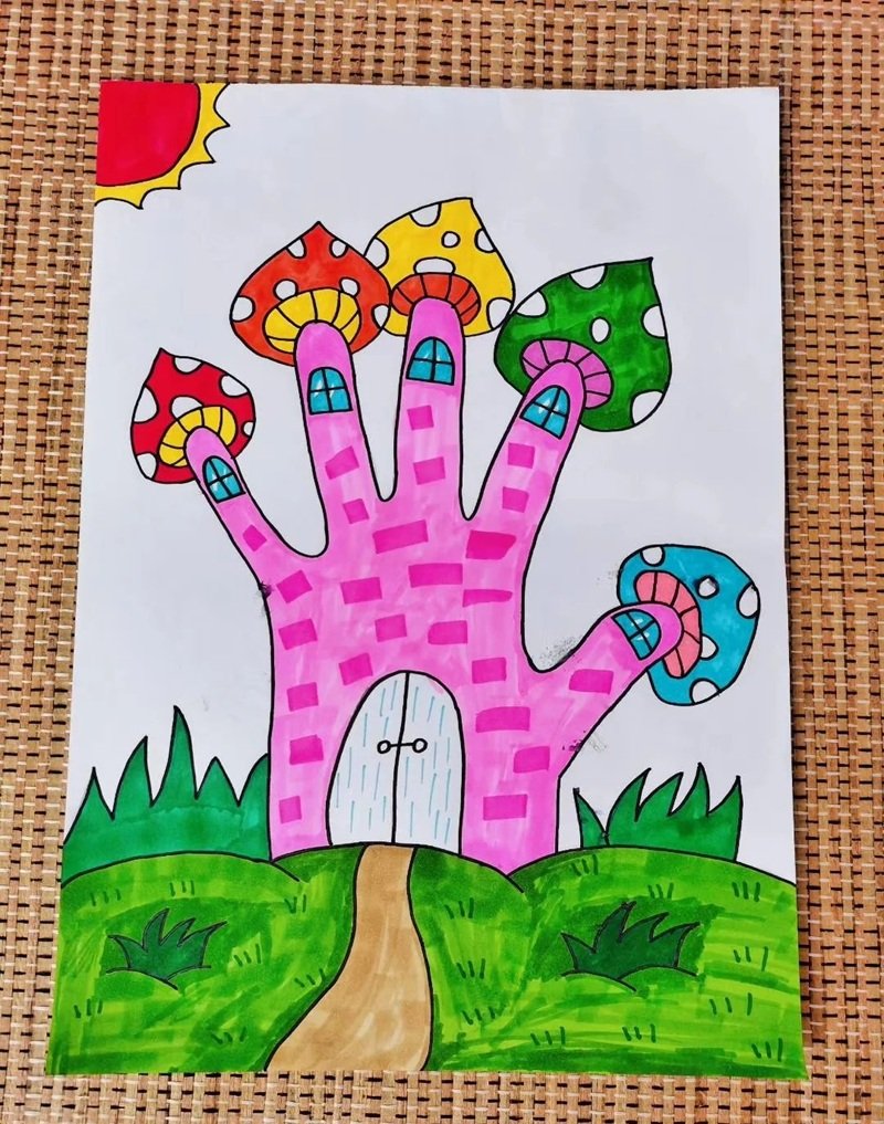 vẽ tranh ý tưởng trẻ thơ lớp 1 24