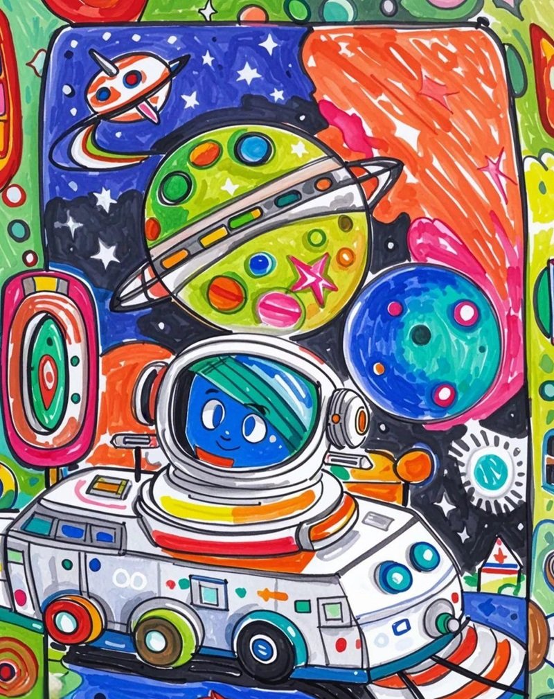 vẽ tranh ý tưởng trẻ thơ lớp 3 đơn giản 19