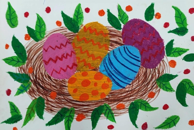 vẽ tranh ý tưởng trẻ thơ lớp 3 đơn giản 23