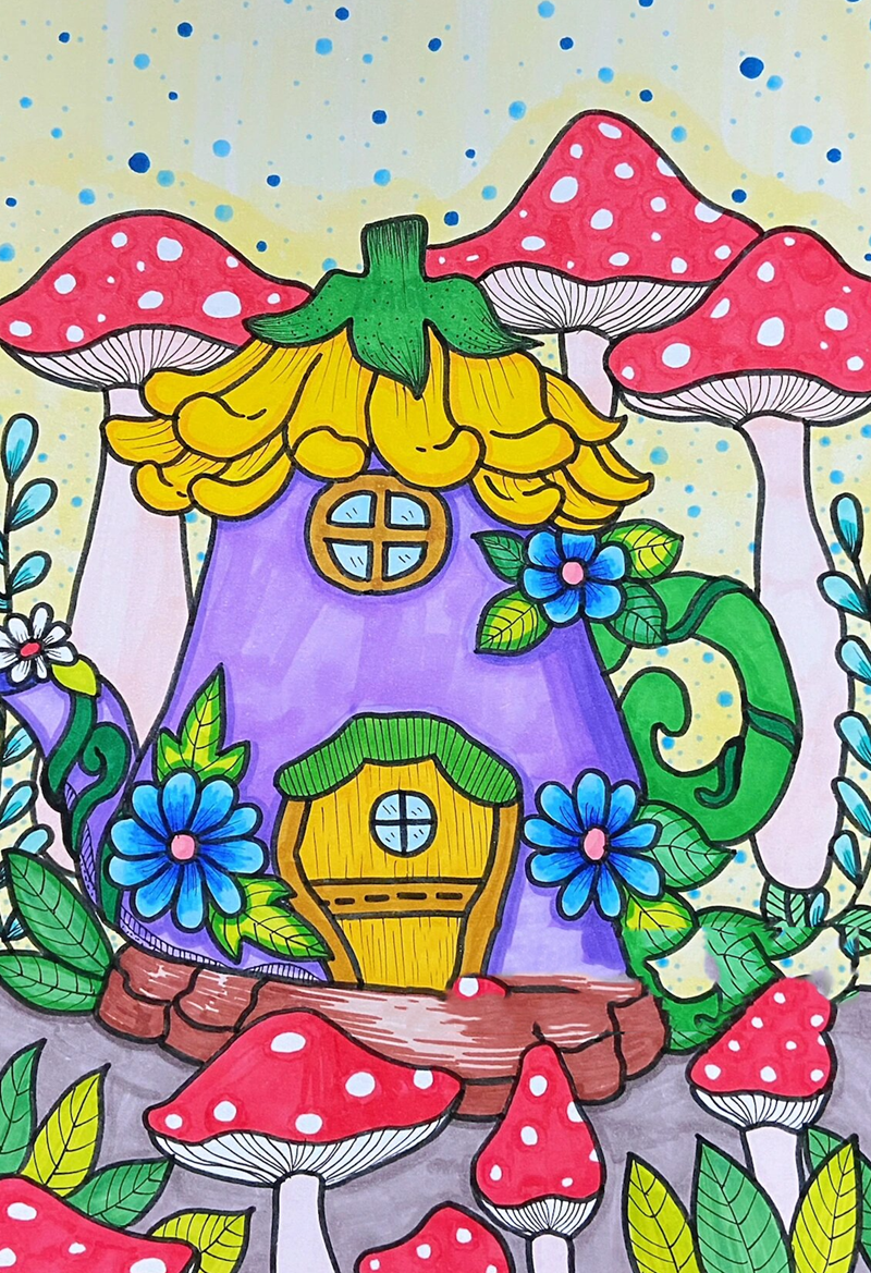 vẽ tranh ý tưởng trẻ thơ lớp 4 1