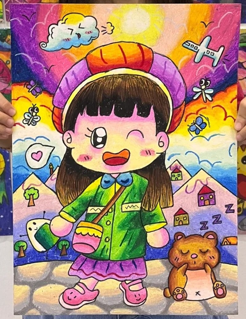 vẽ tranh ý tưởng trẻ thơ lớp 4 19