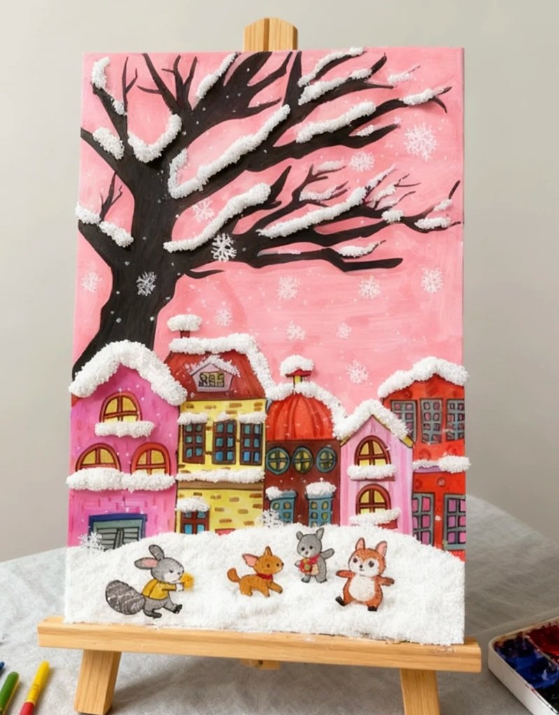 vẽ tranh ý tưởng trẻ thơ lớp 4 34