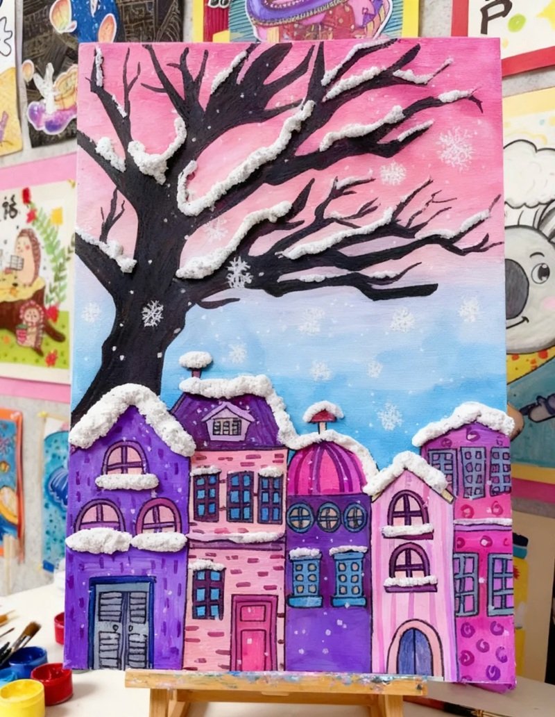 vẽ tranh ý tưởng trẻ thơ lớp 5 a3