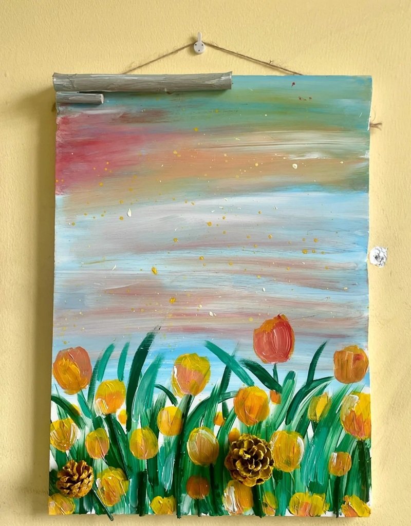 vẽ tranh ý tưởng trẻ thơ