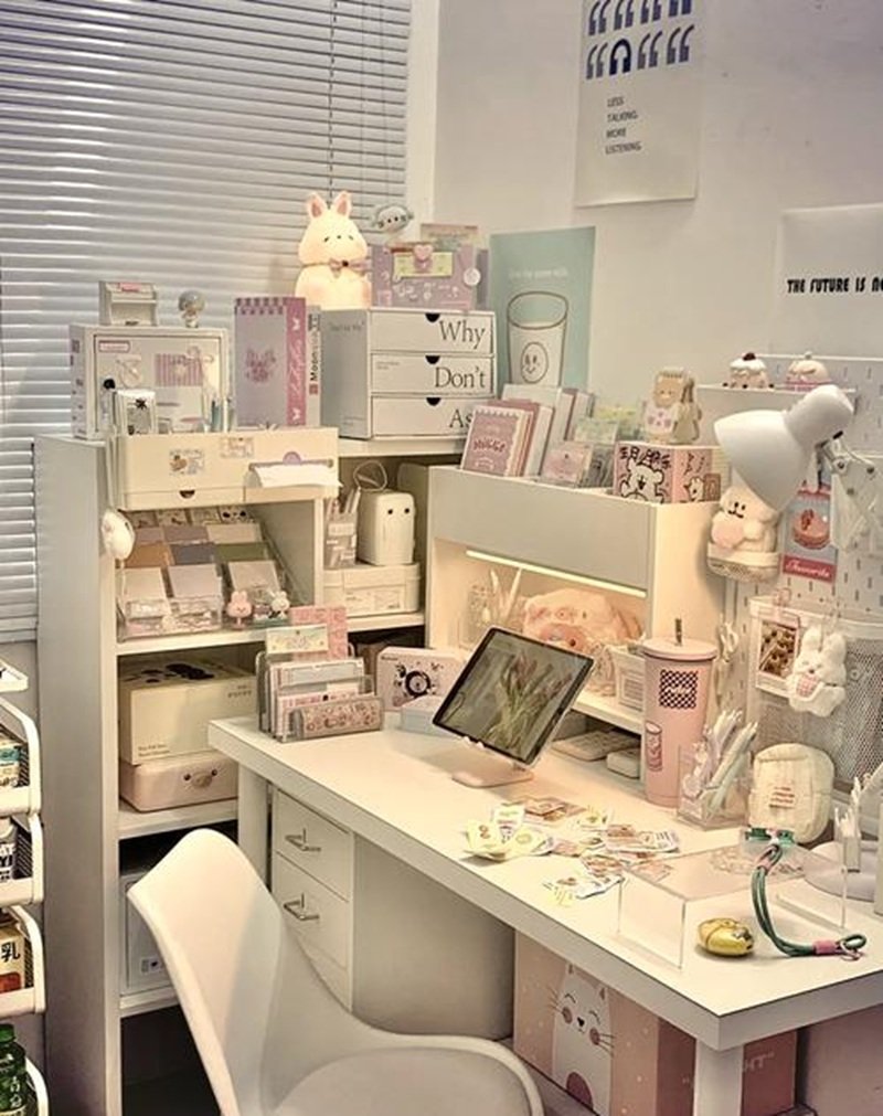 ý tưởng decor bàn học 12