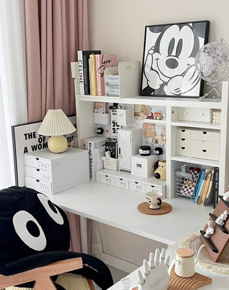 ý tưởng decor bàn học 2