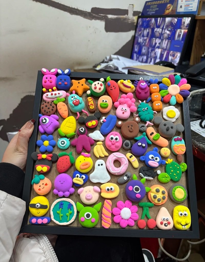 ý tưởng nặn đất sét tự khô đơn giản