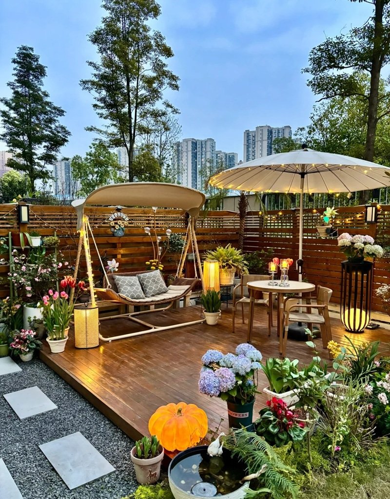 ý tưởng sân vườn đẹp tự làm 14